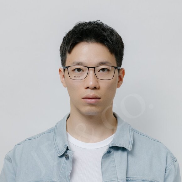 BOSS Men Rectangle Eyeglasses - Picture 3 of 4